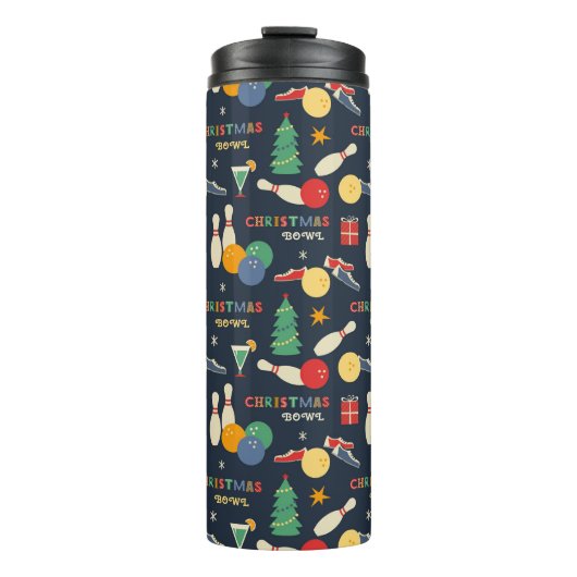 レトロクリスマスボーリングパターン タンブラー (正面)