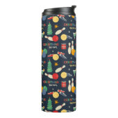 レトロクリスマスボーリングパターン タンブラー (回転左)