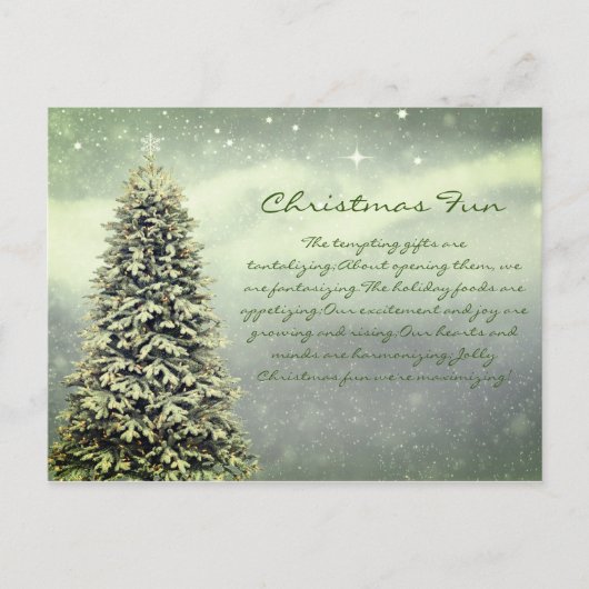 レトロクリスマスポストカード ポストカード (正面)