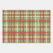 レトロクリスマスミックスアンドマッチパターン ラッピングペーパーシート (正面2)