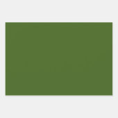 レトロクリスマスミッドセンチュリーモダンスターズオクレオリーブ ラッピングペーパーシート (正面2)