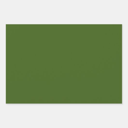 レトロクリスマスミッドセンチュリーモダンスターズオクレオリーブ ラッピングペーパーシート (正面2)