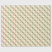 レトロクリスマスミッドセンチュリー原子モダン星 ラッピングペーパー (フラット)