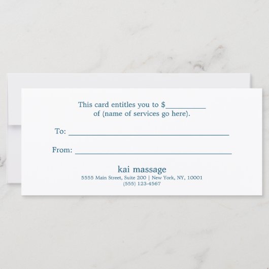 レトロクリスマスライト金ゴールドギフト券 (裏面)