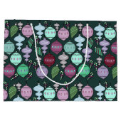 レトロクリスマスリロードクール – パステルズオンパイン ラージペーパーバッグ (裏面)