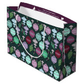 レトロクリスマスリロードクール – パステルズオンパイン ラージペーパーバッグ (裏面アングル)