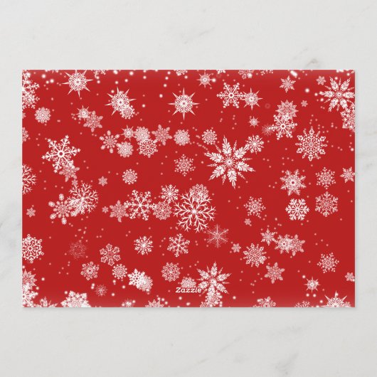 レトロクリスマスレッドトラック素朴写真グリーティング シーズンカード (裏面)