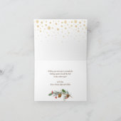 レトロクリスマスレッドトラック素朴2 PHOTO Greeting シーズンカード (内部)