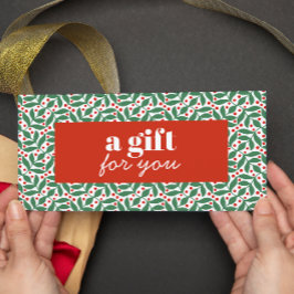 レトロクリスマスレッドベリーグリーン葉ズ特別