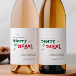 レトロクリスマスワインボトルラベル飲料ギフトラベル ワインラベル