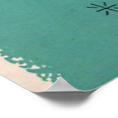 レトロクリスマスヴィンテージストッキングデコールポスター ポスター (角)