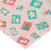 レトロクリスマス切手 テーブルクロス (アングル)