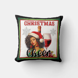レトロクリスマス応援ピンナップ クッション