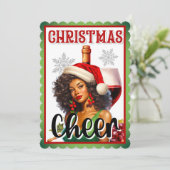 レトロクリスマス応援ピンナップ サンキューカード (スタンド正面)