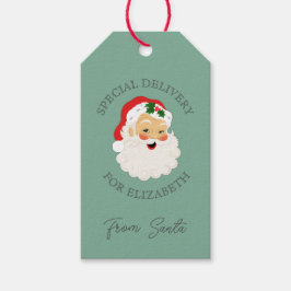 レトロクリスマス特別配達サンタクロース ギフトタグ