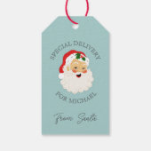 レトロクリスマス特別配達サンタクロース ギフトタグ (裏面)