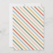 レトロクリスマス醜いセーターパーティの招待状 招待状 (裏面)