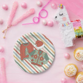 レトロクリスマス醜いセーターパーティー紙プレート ペーパープレート (パーティー)