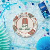 レトロクリスマス醜いセーターパーティー紙プレート ペーパープレート (パーティー)