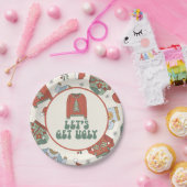 レトロクリスマス醜いセーターパーティー紙プレート ペーパープレート (パーティー)