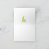 レトロクリスマス1958グリーティングカード – パーソナライズ カード (内部)