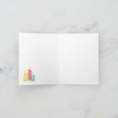 レトロクリスマス1958グリーティングカード – パーソナライズ カード (内部)