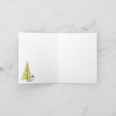 レトロクリスマス1958グリーティングカード – パーソナライズ カード (内部)