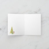 レトロクリスマス1958グリーティングカード – パーソナライズ カード (内部)