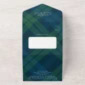 レトロクリスマス5フォトグリーティングホリデーカード オールインワン招待状 (外側)