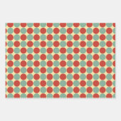 レトロクリスマス60年代ヴィンテージ包装紙 ラッピングペーパーシート (正面)