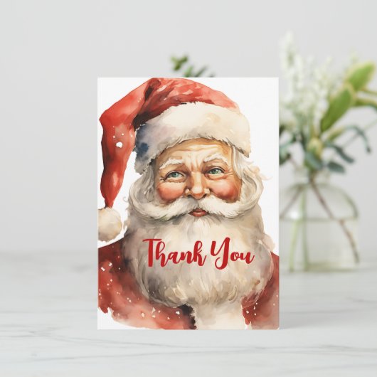 レトロクリスマス サンキューカード (スタンド正面)