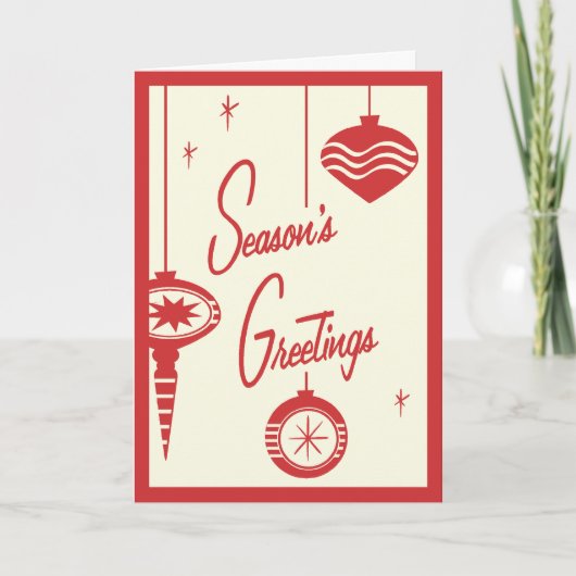 レトロクリスマス シーズンカード (正面)