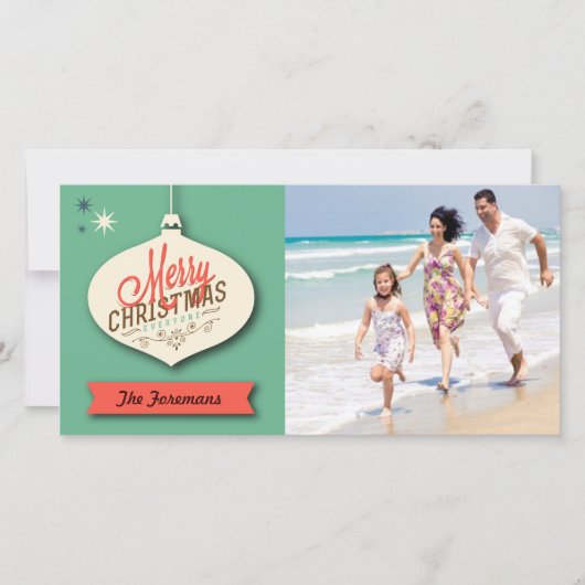 レトロクリスマス シーズンカード (正面)