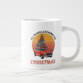 レトロクリスマス ジャンボコーヒーマグカップ (右)