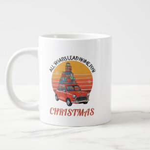 レトロクリスマス ジャンボコーヒーマグカップ