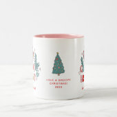 レトロクリスマス ツートーンマグカップ (中央)