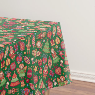 レトロクリスマス テーブルクロス