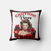 レトロクリスマス ノーフィルターピンアップ クッション (裏面)