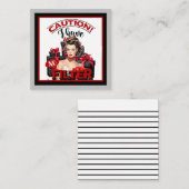 レトロクリスマス ノーフィルター ピンアップ ノートカード (正面/裏面)