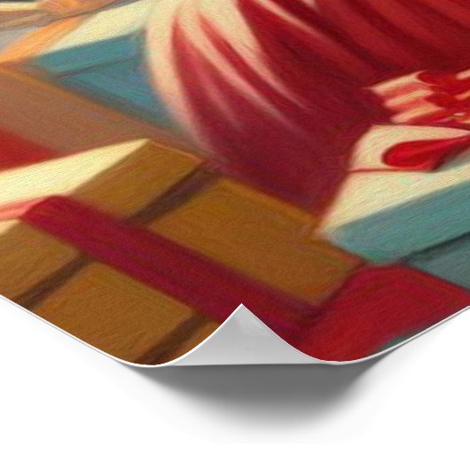 レトロクリスマス ポスター (角)