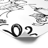 レトロクリスマス ポスター (角)