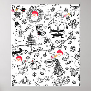 レトロクリスマス ポスター