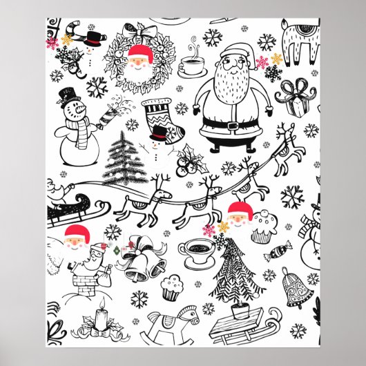 レトロクリスマス ポスター (正面)