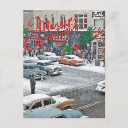 レトロクリスマス ポストカード (正面)