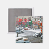 レトロクリスマス マグネット (正面/裏面)