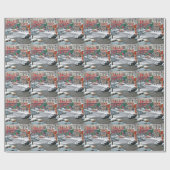 レトロクリスマス ラッピングペーパー (フラット)