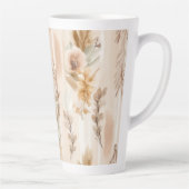 レトロクリームボヘミアン花柄 カフェラテマグ (右)