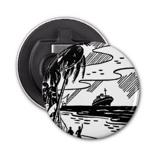 レトロクルーズ船ボタン 栓抜き