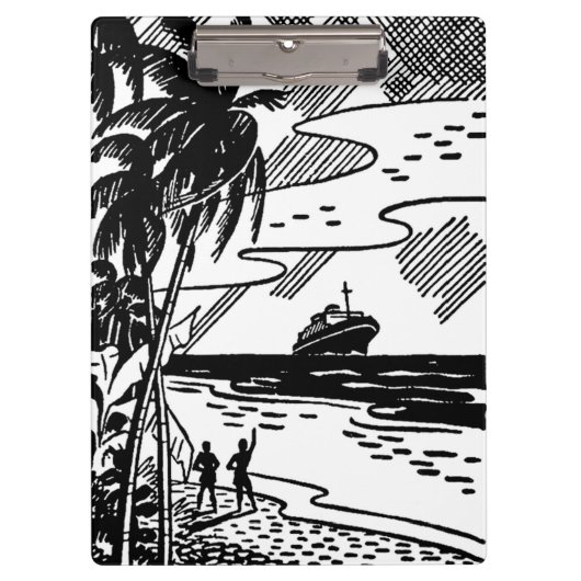 レトロクルーズ船 クリップボード (正面)