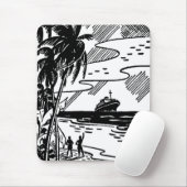 レトロクルーズ船 マウスパッド (マウス)